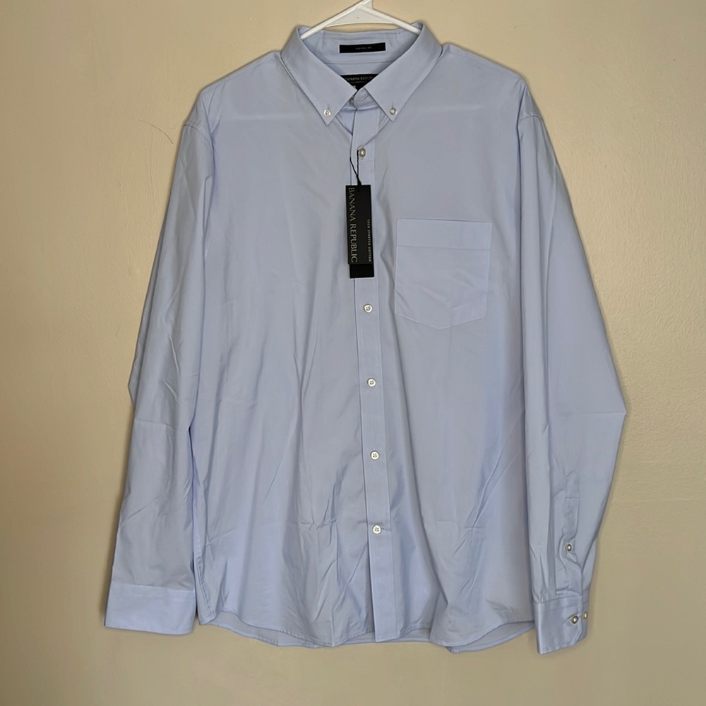 NWT Banana Republic Slim Flex Shirt Size XL